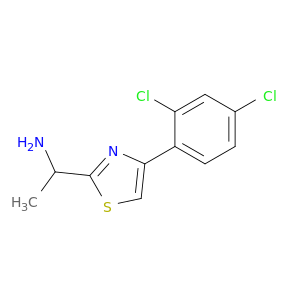 1-[4-(2,4-Dichlorophenyl)-1,3-thiazol-2-yl]ethan-1-amine