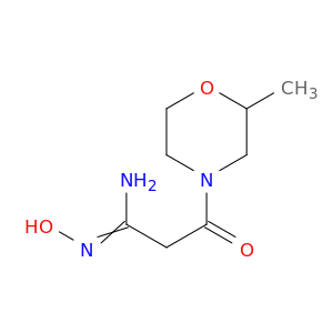 N'-hydroxy-3-(2-methylmorpholin-4-yl)-3-oxopropanimidamide