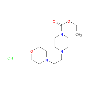 1-Piperazinecarboxylicacid, 4-[2-(4-morpholinyl)ethyl]-, ethyl ester, hydrochloride (1:1)