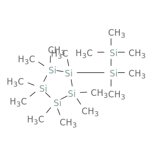 Cyclopentasilane, nonamethyl(pentamethyldisilanyl)-
