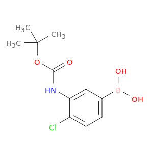3-BOC-氨基-4-氯苯基硼酸