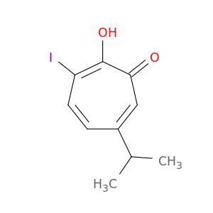 2-hydroxy-3-iodo-6-(propan-2-yl)cyclohepta-2,4,6-trien-1-one