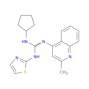 1-CYCLOPENTYL-2-(2-METHYL-4-QUINOLYL)-3-(THIAZOL-2-YL)GUANIDINE