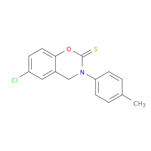 2H-1,3-Benzoxazine-2-thione, 6-chloro-3,4-dihydro-3-(4-methylphenyl)-