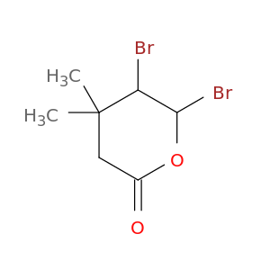 2H-Pyran-2-one, 5,6-dibromotetrahydro-4,4-dimethyl-