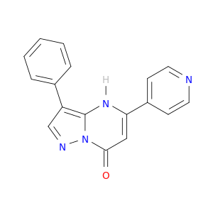 Pyrazolo[1,5-a]pyrimidin-7(4H)-one, 3-phenyl-5-(4-pyridinyl)-