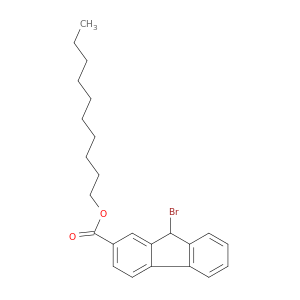 9H-Fluorene-2-carboxylic acid, 9-bromo-, decyl ester
