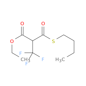 Propanoic acid, 2-[(butylthio)carbonyl]-3,3,3-trifluoro-, ethyl ester