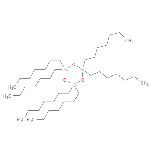 Cyclotrisiloxane, hexaheptyl-
