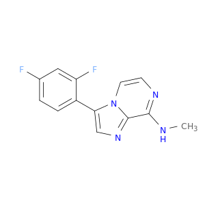 Imidazo[1,2-a]pyrazin-8-amine, 3-(2,4-difluorophenyl)-N-methyl-