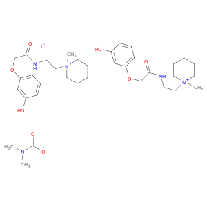 1-(2-(2-(M-HYDROXYPHENOXY)ACETAMIDO)ETHYL)-1-METHYLPIPERIDINIUM IODIDE DIMETHYLCARBAMATE