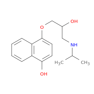 4-[2-hydroxy-3-(isopropylamino)propoxy]-1-naphthol