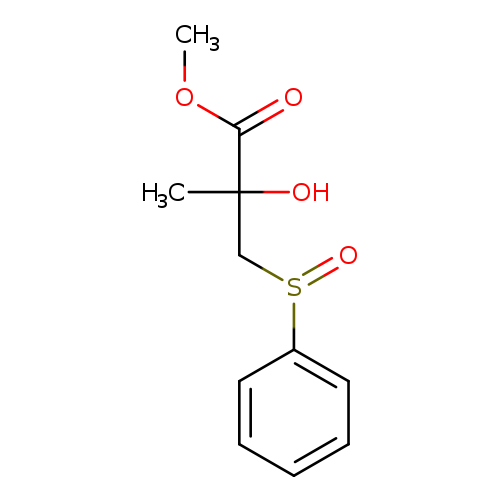 Propanoic acid, 2-hydroxy-2-methyl-3-(phenylsulfinyl)-, methyl ester