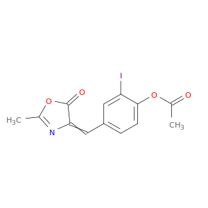 4-(4-ACETOXY-3-IODOBENZAL)-2-METHYL-5-OXAZOLONE