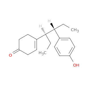 3-Cyclohexen-1-one,4-[(1R,2S)-1-ethyl-2-(4-hydroxyphenyl)butyl]-, rel-