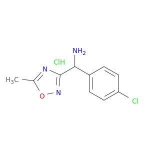 (4-chlorophenyl)(5-methyl-1,2,4-oxadiazol-3-yl)methanamine hydrochloride