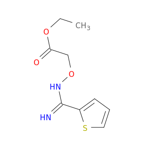 Acetic acid, [[(imino-2-thienylmethyl)amino]oxy]-, ethyl ester