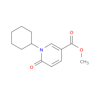 3-Pyridinecarboxylic acid, 1-cyclohexyl-1,6-dihydro-6-oxo-, methyl ester
