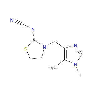 Cyanamide, [3-[(5-methyl-1H-imidazol-4-yl)methyl]-2-thiazolidinylidene]-