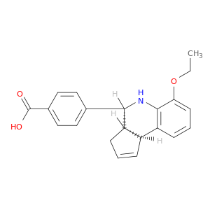 4-[(3Ar,4s,9bs)-6-ethoxy-3a,4,5,9b-tetrahydro-3h-cyclopenta[c]quinolin-4-yl]benzoic acid