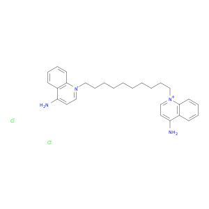 Quinolinium, 1,1'-(1,10-decanediyl)bis[4-amino-, dichloride