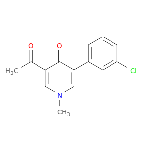 4(1H)-Pyridinone, 3-acetyl-5-(3-chlorophenyl)-1-methyl-