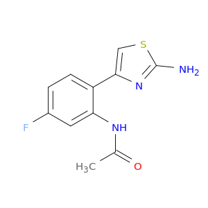 N-[2-(2-Amino-1,3-thiazol-4-yl)-5-fluorophenyl]acetamide