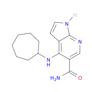 1H-Pyrrolo[2,3-b]pyridine-5-carboxamide, 4-(cycloheptylamino)-