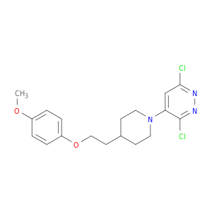 Pyridazine, 3,6-dichloro-4-[4-[2-(4-methoxyphenoxy)ethyl]-1-piperidinyl]-