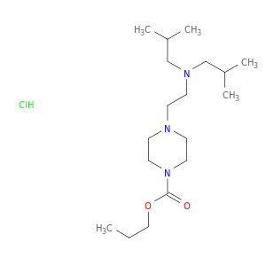 1-Piperazinecarboxylicacid, 4-[2-[bis(2-methylpropyl)amino]ethyl]-, propyl ester, hydrochloride (1:1)