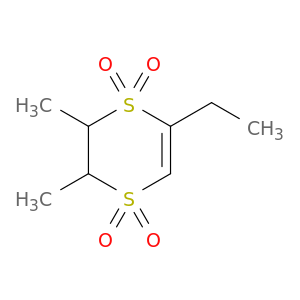 1,4-Dithiin, 5-ethyl-2,3-dihydro-2,3-dimethyl-, 1,1,4,4-tetraoxide