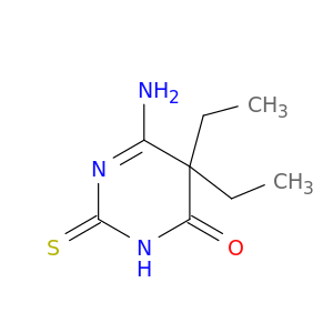 6-amino-5,5-diethyl-2-sulfanylidene-pyrimidin-4-one