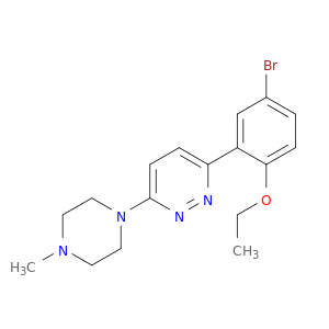 Pyridazine, 3-(5-bromo-2-ethoxyphenyl)-6-(4-methyl-1-piperazinyl)-