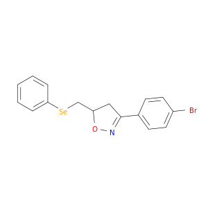 Isoxazole, 3-(4-bromophenyl)-4,5-dihydro-5-[(phenylseleno)methyl]-