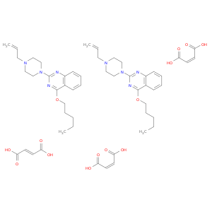 2-(4-Allyl-1-piperazinyl)-4-pentyloxyquinazoline fumarate (2:3)