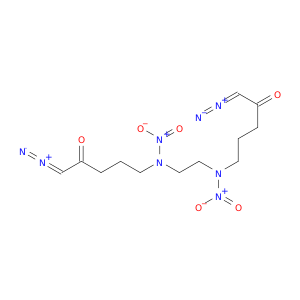 2-Pentanone, 5,5'-[1,2-ethanediylbis(nitroimino)]bis[1-diazo-