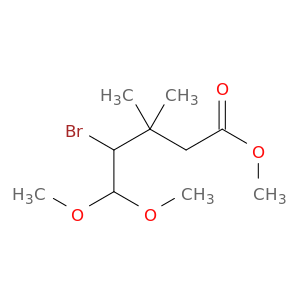 Pentanoic acid, 4-bromo-5,5-dimethoxy-3,3-dimethyl-, methyl ester