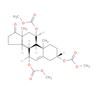 ANDROST-5-EN-17-ONE, 3,7,11-TRIS[(METHOXYCARBONYL)OXY]-, (3BETA,7ALPHA,11ALPHA)-