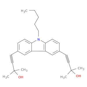 3-Butyn-2-ol, 4,4'-(9-pentyl-9H-carbazole-3,6-diyl)bis[2-methyl-