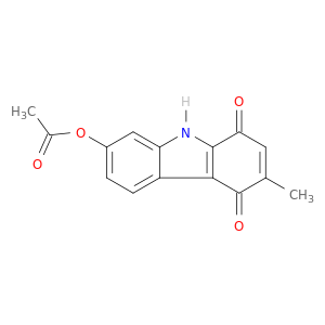 1H-Carbazole-1,4(9H)-dione, 7-(acetyloxy)-3-methyl-