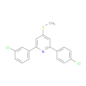 Pyridine,2-(3-chlorophenyl)-6-(4-chlorophenyl)-4-(methylthio)-