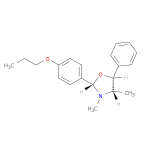 Oxazolidine, 3,4-dimethyl-5-phenyl-2-(4-propoxyphenyl)-, (2S,4S,5R)-