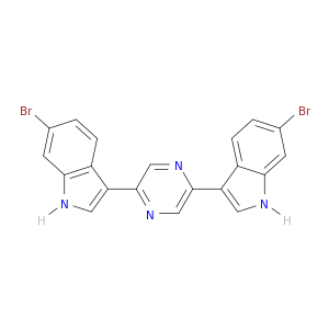 1H-Indole, 3,3'-(2,5-pyrazinediyl)bis[6-bromo-
