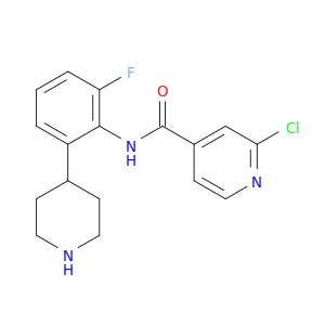 4-Pyridinecarboxamide, 2-chloro-N-[2-fluoro-6-(4-piperidinyl)phenyl]-