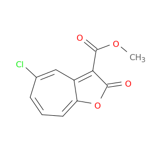 2H-Cyclohepta[b]furan-3-carboxylic acid, 5-chloro-2-oxo-, methyl ester
