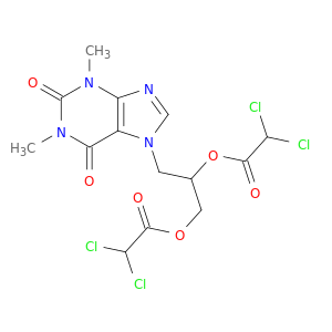 3-(1,3-dimethyl-2,6-dioxo-1,2,3,6-tetrahydro-7h-purin-7-yl)propane-1,2-diyl bis(dichloroacetate)