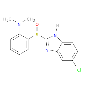 Benzenamine, 2-[(5-chloro-1H-benzimidazol-2-yl)sulfinyl]-N,N-dimethyl-