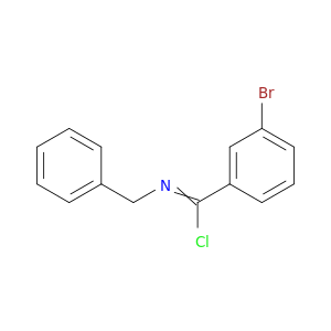 Benzenecarboximidoyl chloride, 3-bromo-N-(phenylmethyl)-