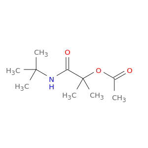 Propanamide, 2-(acetyloxy)-N-(1,1-dimethylethyl)-2-methyl-