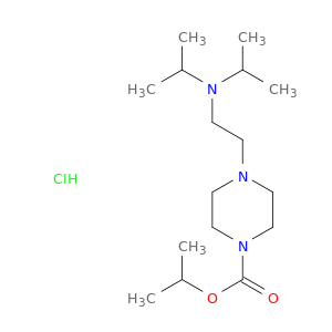 1-Piperazinecarboxylicacid, 4-[2-[bis(1-methylethyl)amino]ethyl]-, 1-methylethyl ester, hydrochloride(1:1)